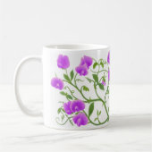 Tasse de vignes de fleur de pois doux (Gauche)