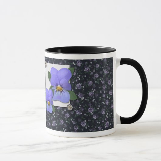 Tasse de violettes (Droite)