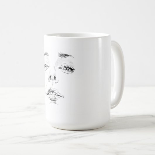 Tasse de visage (Devant droit)