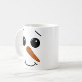 Tasse de visage de bonhomme de neige (Devant gauche)