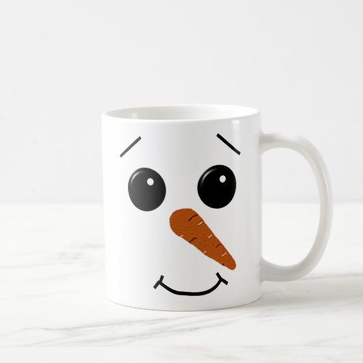 Tasse de visage de bonhomme de neige (Droite)