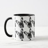 Tasse de visage de bouledogue français (Gauche)