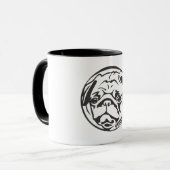 Tasse de visage de carlin (Devant gauche)