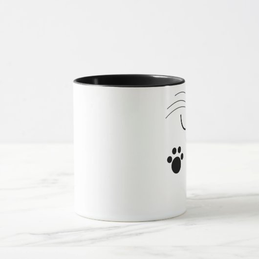 Tasse de visage de chat (Centre)