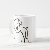 Tasse de visage de chien d'amant de laboratoire (Devant gauche)