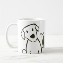 Tasse de visage de chien d'amant de laboratoire