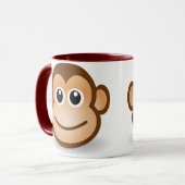 Tasse de visage de singe (Devant gauche)