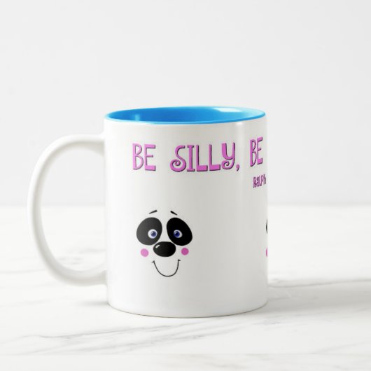 Tasse de visages de panda avec la citation (Gauche)