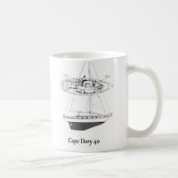 Tasse de voilier du doris 40 de cap