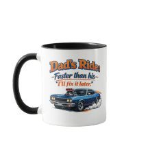 Tasse de voiture drôle pour papa – La voiture de p