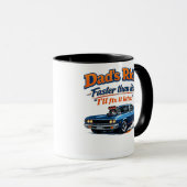 Tasse de voiture drôle pour papa – La voiture de p (Devant droit)