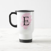Tasse de voyage à monogramme personnalisable avec (Gauche)