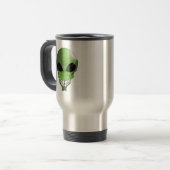 Tasse de voyage Alien vert pour café (Devant gauche)