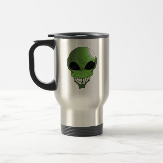 Tasse de voyage Alien vert pour café (Gauche)
