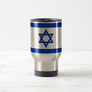 Tasse de voyage avec le drapeau de l'Israël
