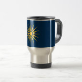 Tasse de voyage avec le drapeau de Macédoine, Grèc (Devant droit)