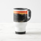 Tasse de voyage avec Psaumes 8-1 inscrit (Devant droit)