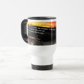 Tasse de voyage avec Psaumes 8-1 inscrit (Devant gauche)