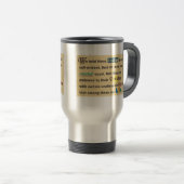 Tasse de voyage avec un message pro-vie. (Devant droit)