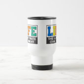 Tasse de voyage avec un message pro-vie. (Centre)
