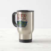 Tasse de voyage avec un message pro-vie. (Devant gauche)