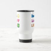 Tasse de voyage avec un message pro-vie. (Centre)