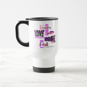 Tasse de voyage avec un message pro-vie.
