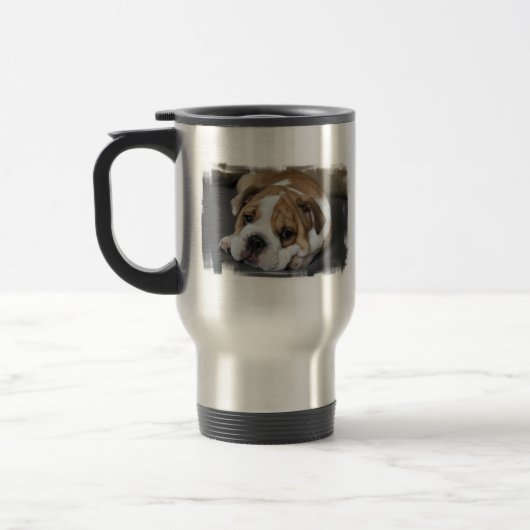 Tasse de voyage Bulldog endormi (Gauche)