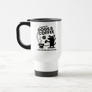 Tasse de voyage Café et Chiens en Course