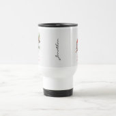 Tasse de voyage Cardinal oiseau rouge de Noël (Centre)