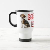 Tasse de voyage Chien Beagle chiot - Amour Rouge B