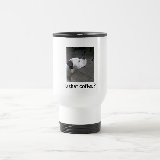 Tasse de voyage : Chien de boxeur (Centre)