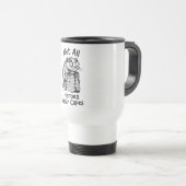 Tasse de voyage : compagnon de café Grumpy Badger (Devant droit)