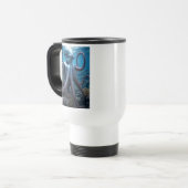Tasse de voyage Cyber Octopus blanche recto verso (Devant gauche)