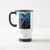 Tasse de voyage Cyber Octopus blanche recto verso (Gauche)