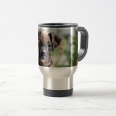 Tasse de voyage d'acier inoxydable de chiot de (Devant droit)