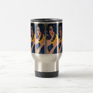 Tasse de voyage d'acier inoxydable de déesse de
