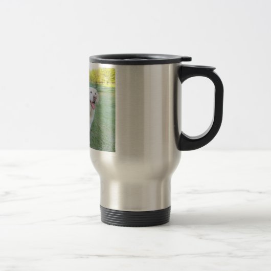Tasse de voyage d'acier inoxydable de labrador (Droit)