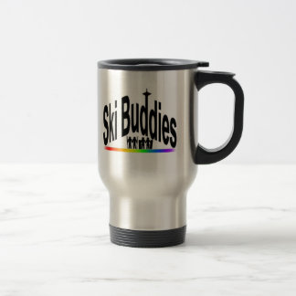 Tasse de voyage d'amis de ski