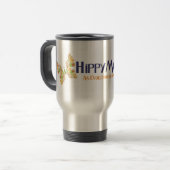 Tasse de voyage d'argent de HippyMom (Devant gauche)
