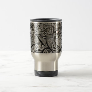 Tasse de voyage d'art abstrait
