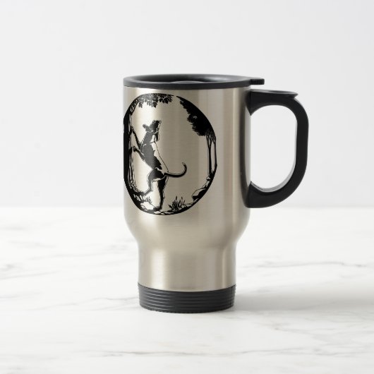 Tasse de voyage d'art de chien de chasse de tasse (Droit)