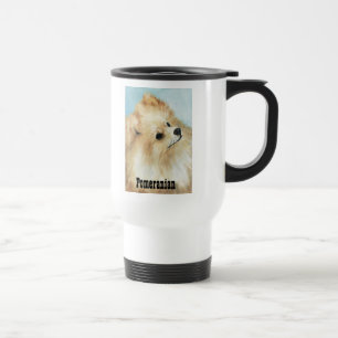 Tasse de voyage d'art de chien d'étude de tête d
