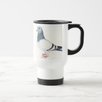 Tasse de voyage d'art d'oiseau de pigeon