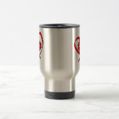 Tasse de voyage de baiser de coeur (Centre)