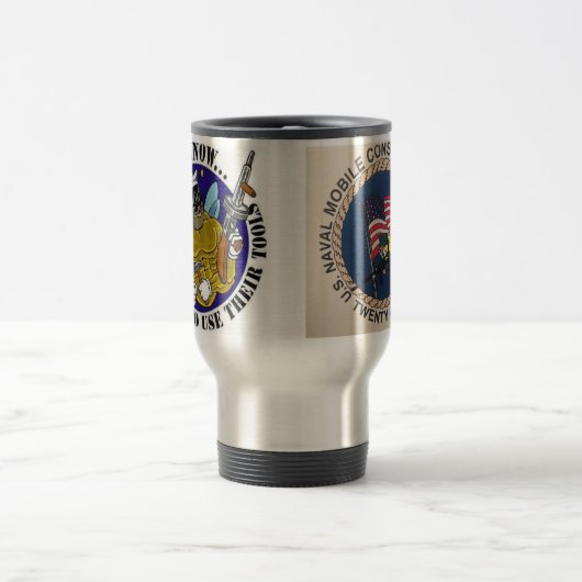 Tasse de voyage de bataillon de construction (Centre)