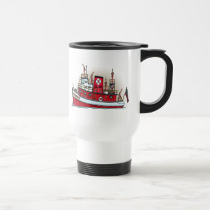Tasse de voyage de bateau du feu