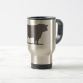 Tasse de voyage de bétail d'Aberdeen Angus (Devant droit)