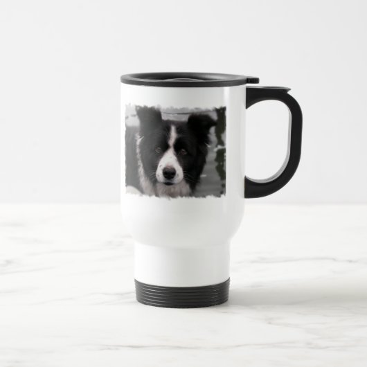 Tasse de voyage de border collie (Droite)