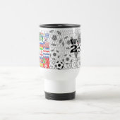 Tasse de voyage de boules de drapeaux de la coupe (Centre)